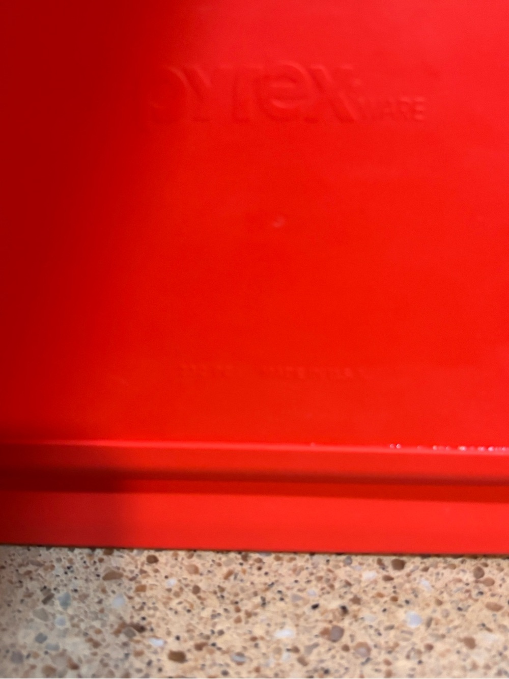 Pyrex 232 PC Red Rectangular Plastic Replacement Lid Only - Picture 3 of 8